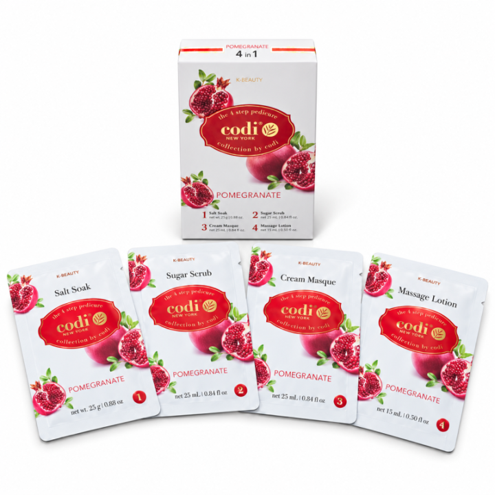 Codi 4 Step Pedicure Kit - Pomegranate
