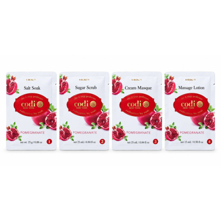 Codi 4 Step Pedicure Kit - Pomegranate