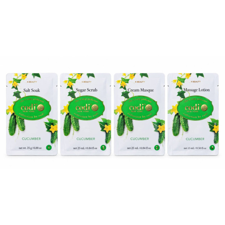 Codi 4 Step Pedicure Kit - Cucumber